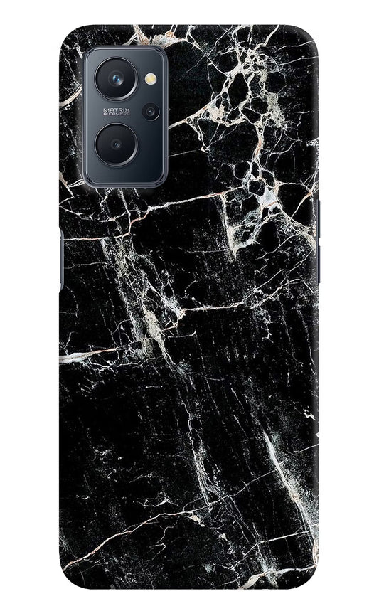 Black Marble Texture Realme 9i 4G Hard Case Back Cover by Casekaro