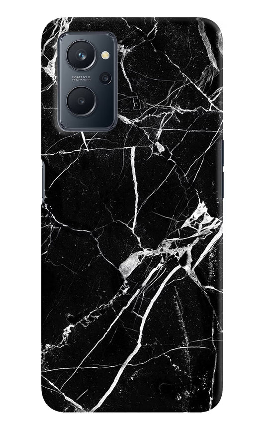 Black Marble Pattern Realme 9i 4G Hard Case Back Cover by Casekaro