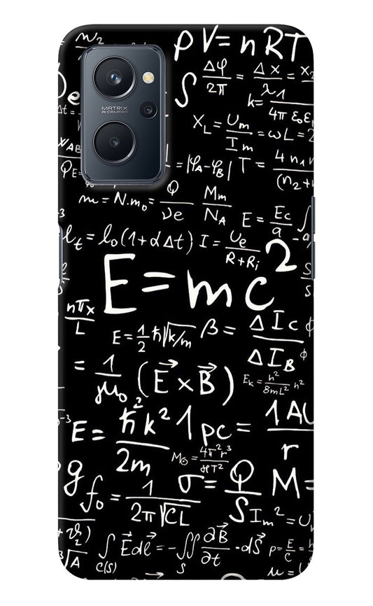 Physics Albert Einstein Formula Realme 9i 4G Back Cover