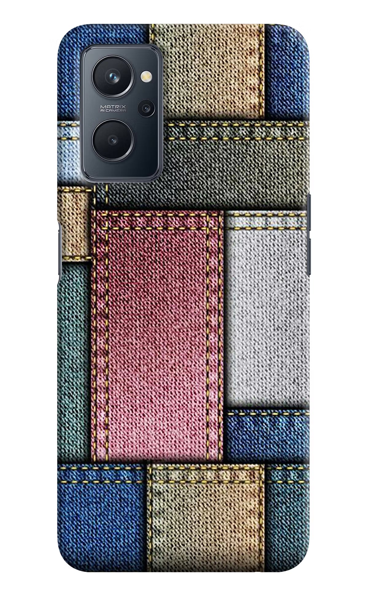 Multicolor Jeans Realme 9i 4G Hard Case Back Cover by Casekaro