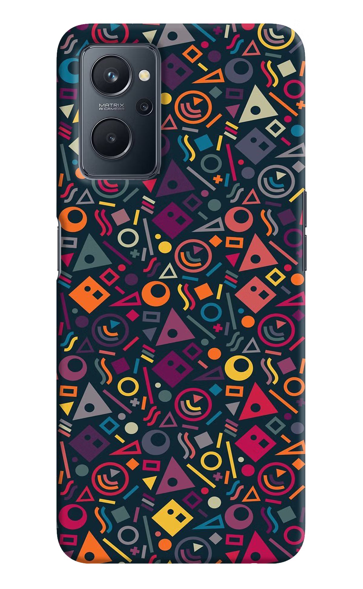 Geometric Abstract Realme 9i 4G Hard Case Back Cover by Casekaro
