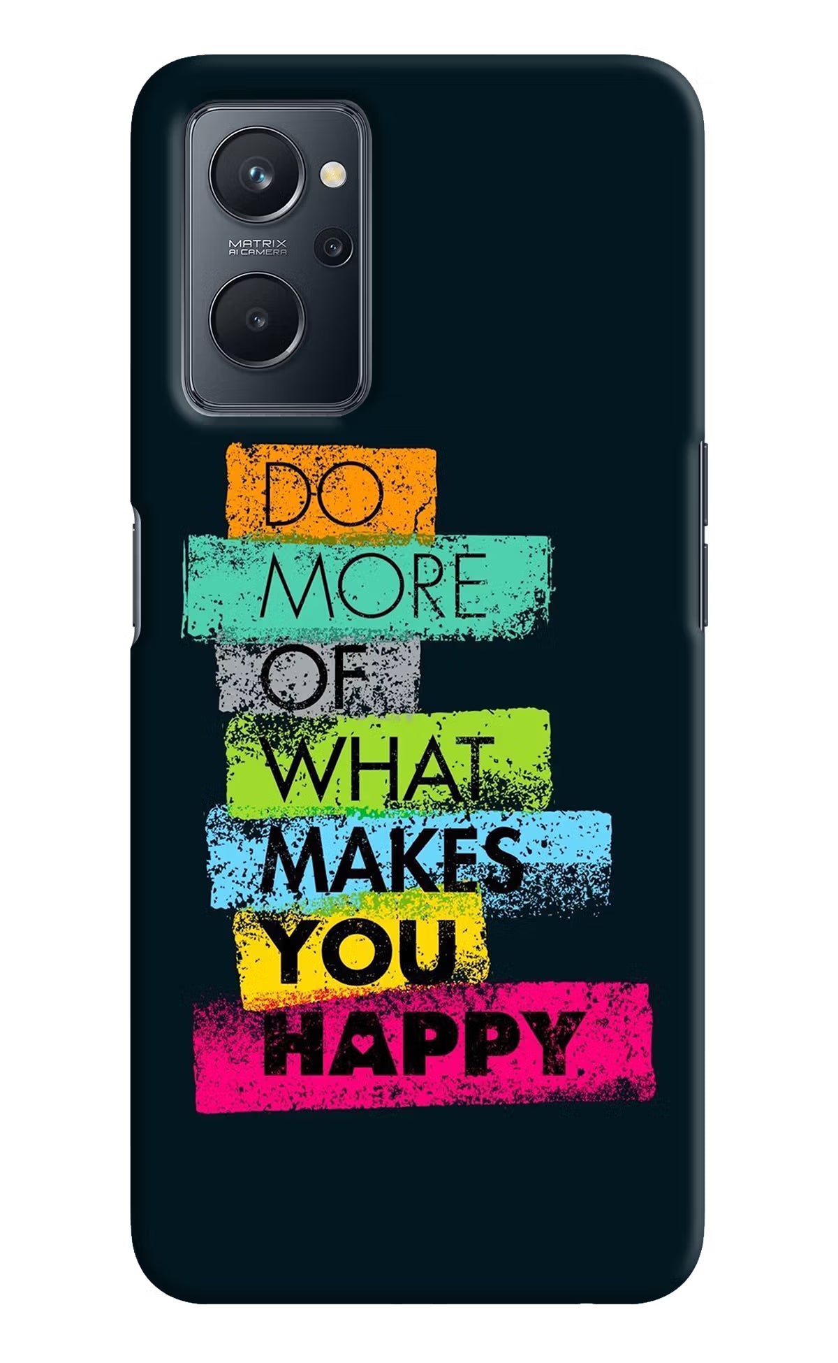 Do More Of What Makes You Happy Realme 9i 4G Hard Case Back Cover by Casekaro