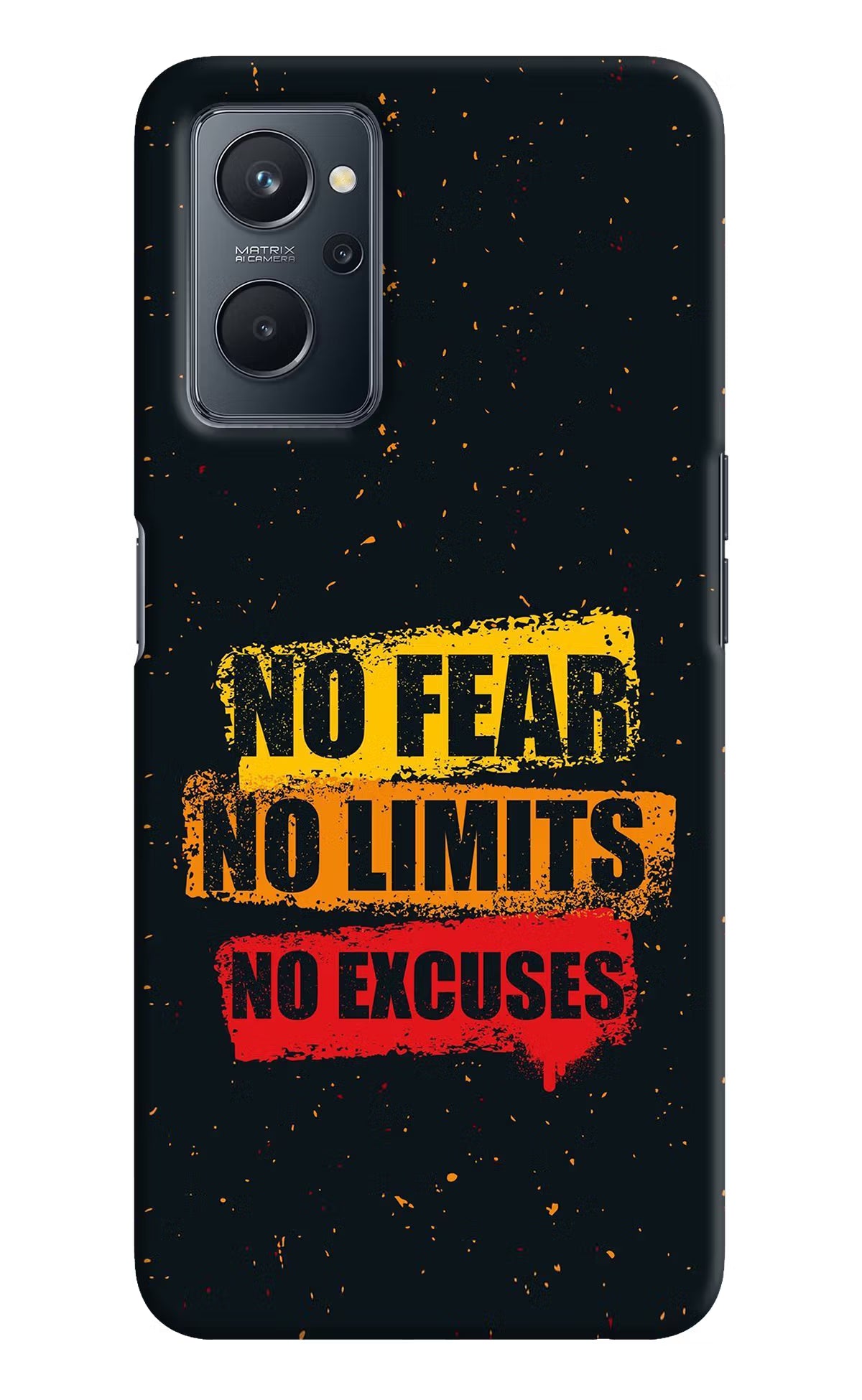 No Fear No Limits No Excuse Realme 9i 4G Hard Case Back Cover by Casekaro