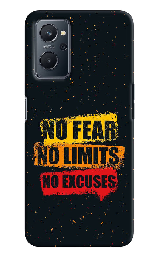 No Fear No Limits No Excuse Realme 9i 4G Hard Case Back Cover by Casekaro