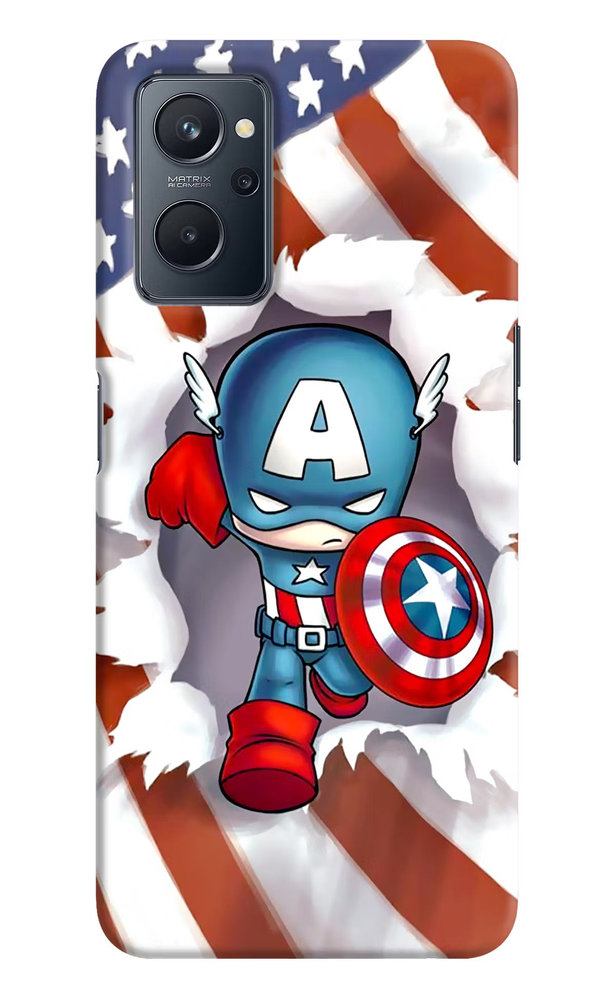 Captain America Realme 9i 4G Hard Case Back Cover by Casekaro