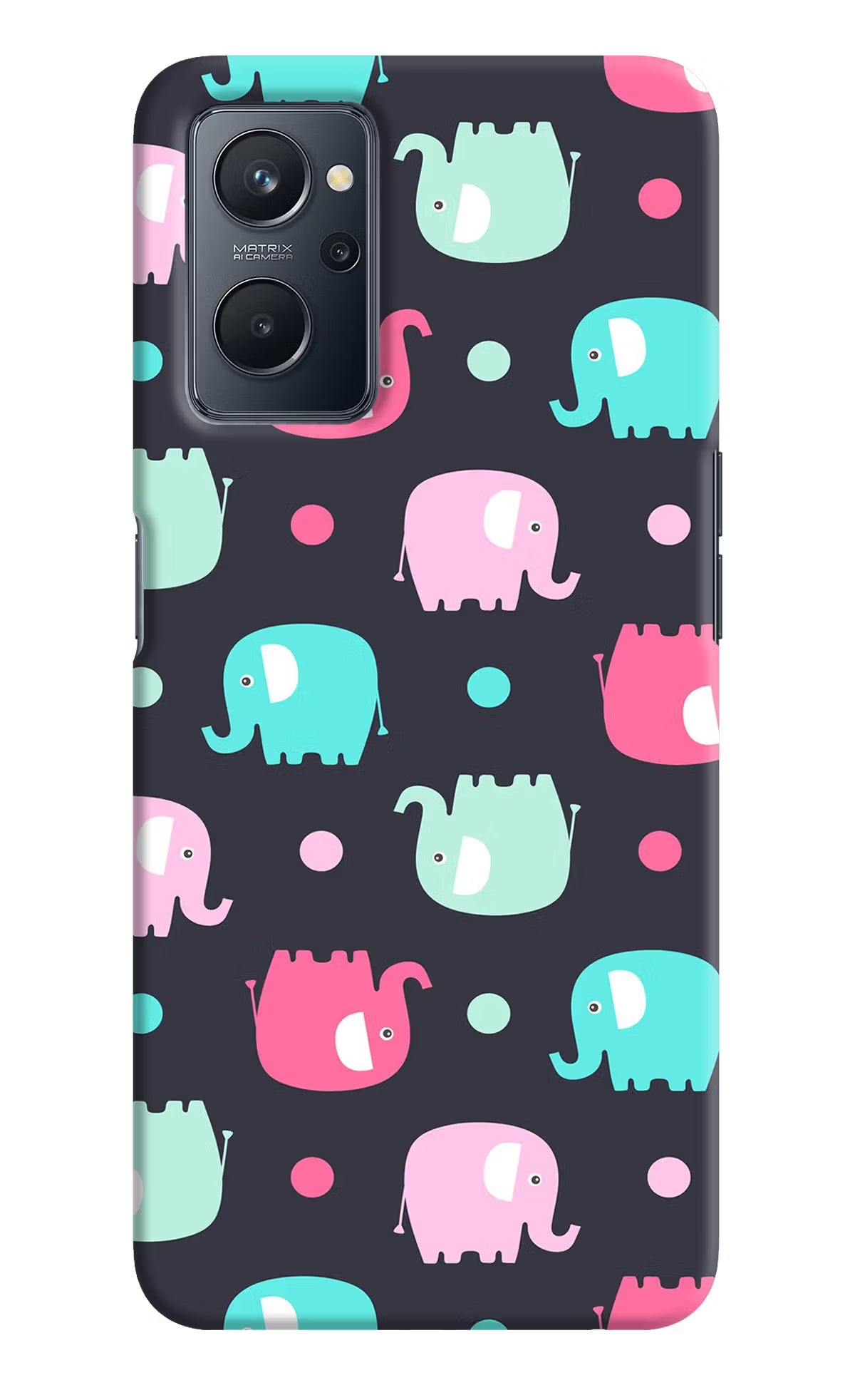 Elephants Realme 9i 4G Hard Case Back Cover by Casekaro