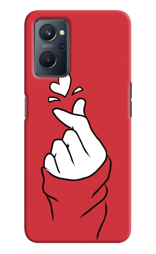 Korean Love Sign Realme 9i 4G Hard Case Back Cover by Casekaro