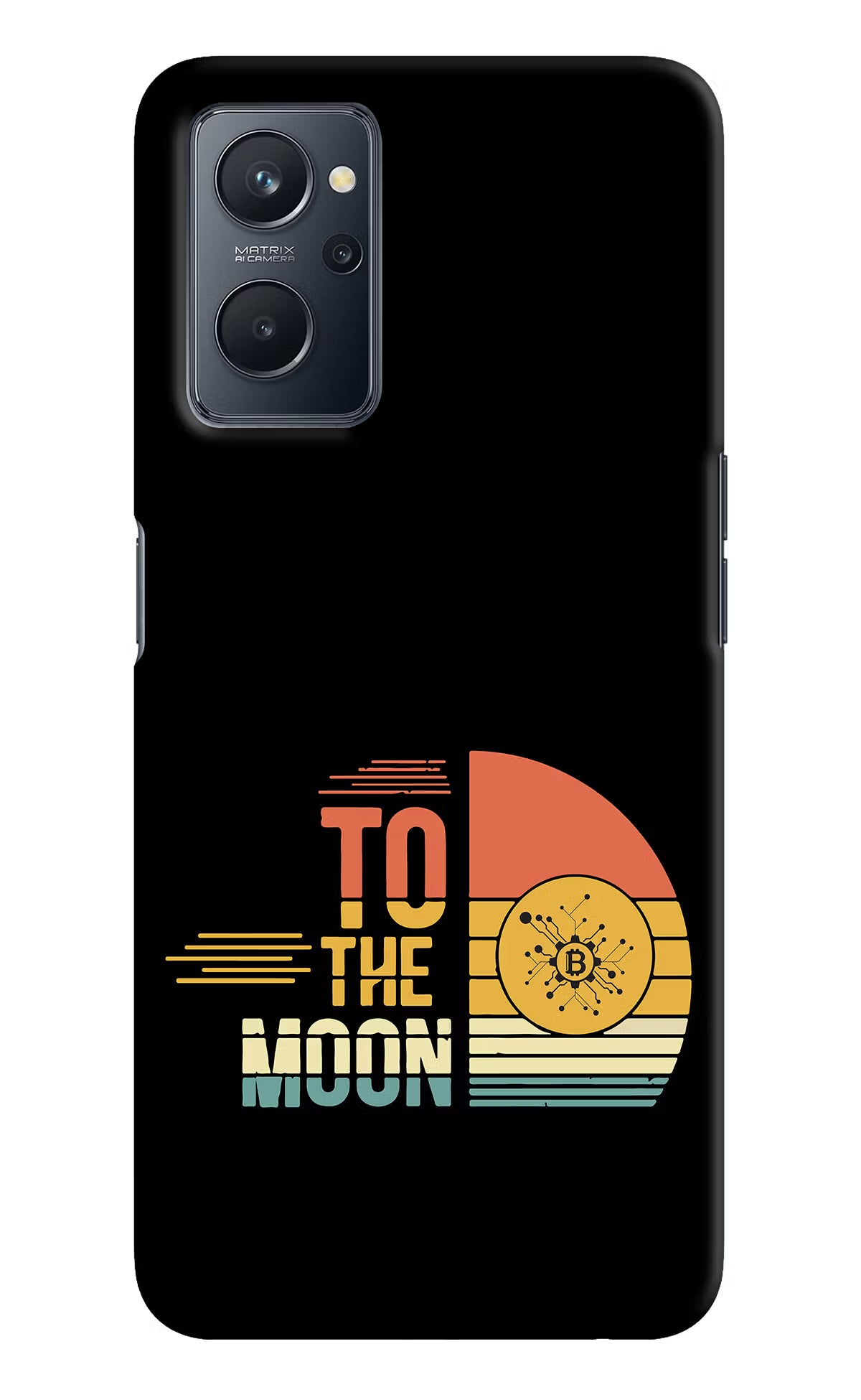 To the Moon Realme 9i 4G Hard Case Back Cover by Casekaro