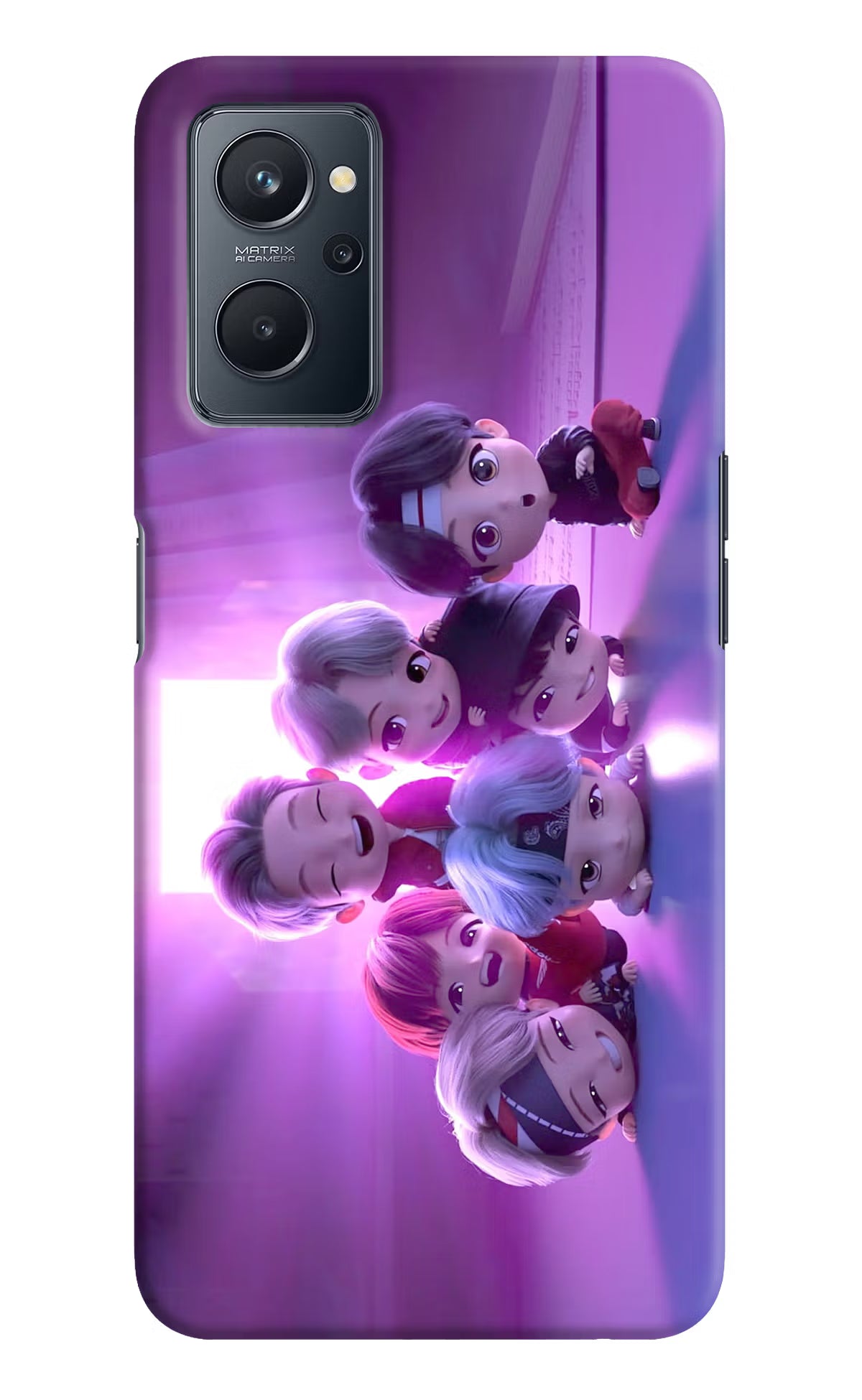BTS Chibi Realme 9i 4G Hard Case Back Cover by Casekaro