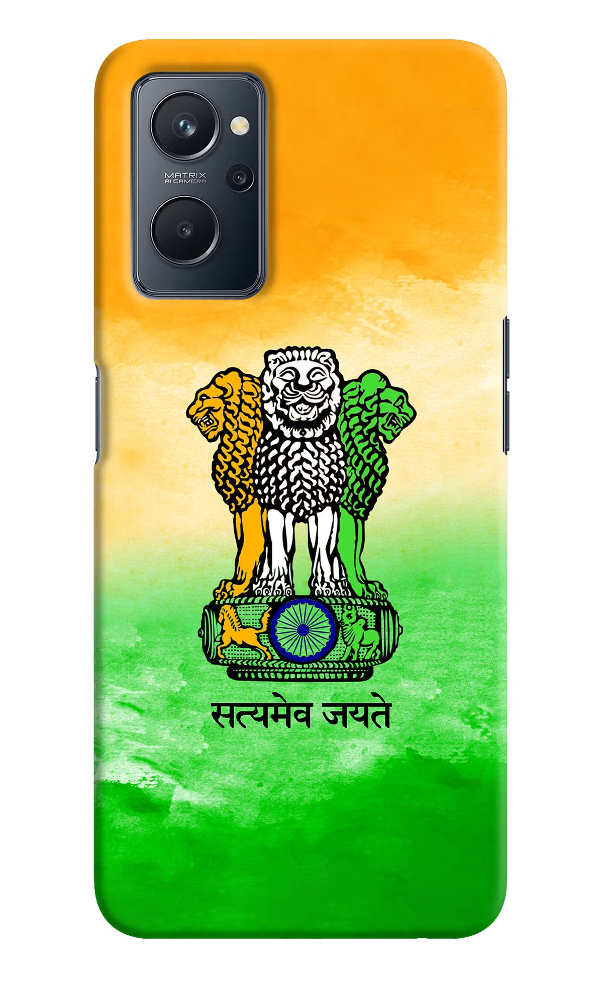 Satyamev Jayate Flag Realme 9i 4G Hard Case Back Cover by Casekaro