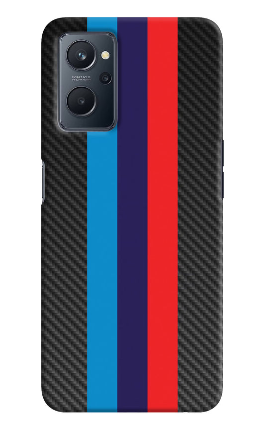 BMW Stripes Pattern Realme 9i 4G Hard Case Back Cover by Casekaro