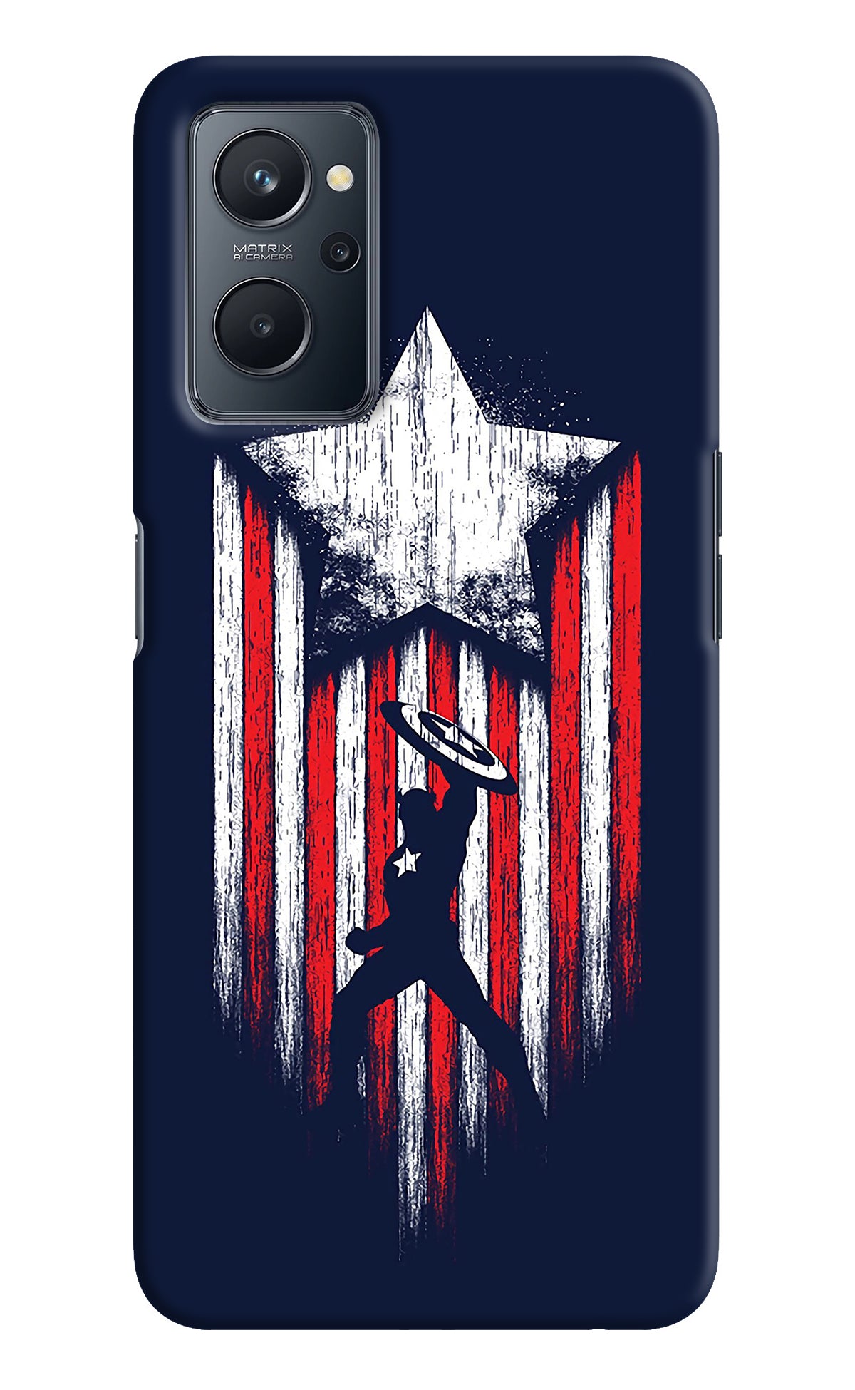 Captain America Marvel Art Realme 9i 4G Back Cover