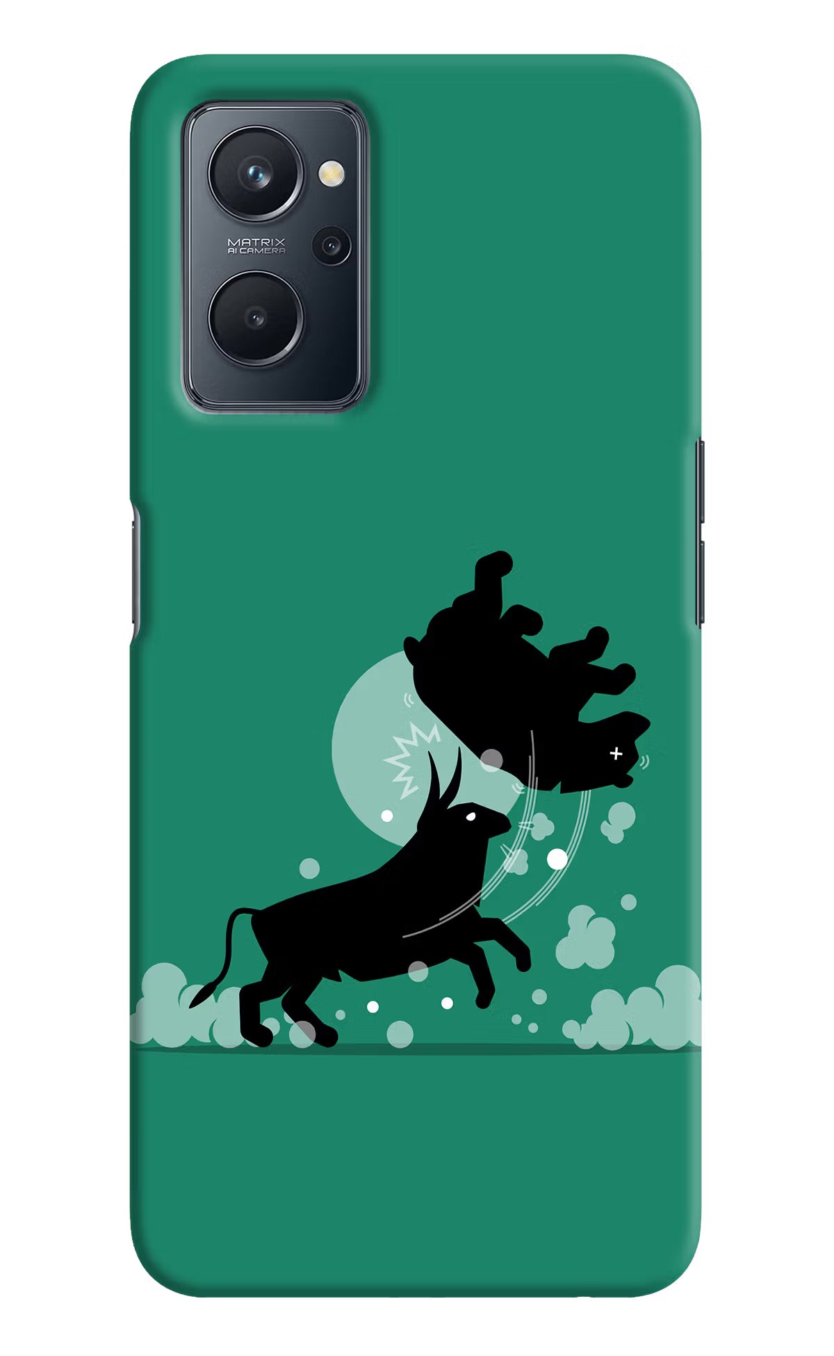 Bull Conqueror Realme 9i 4G Hard Case Back Cover by Casekaro
