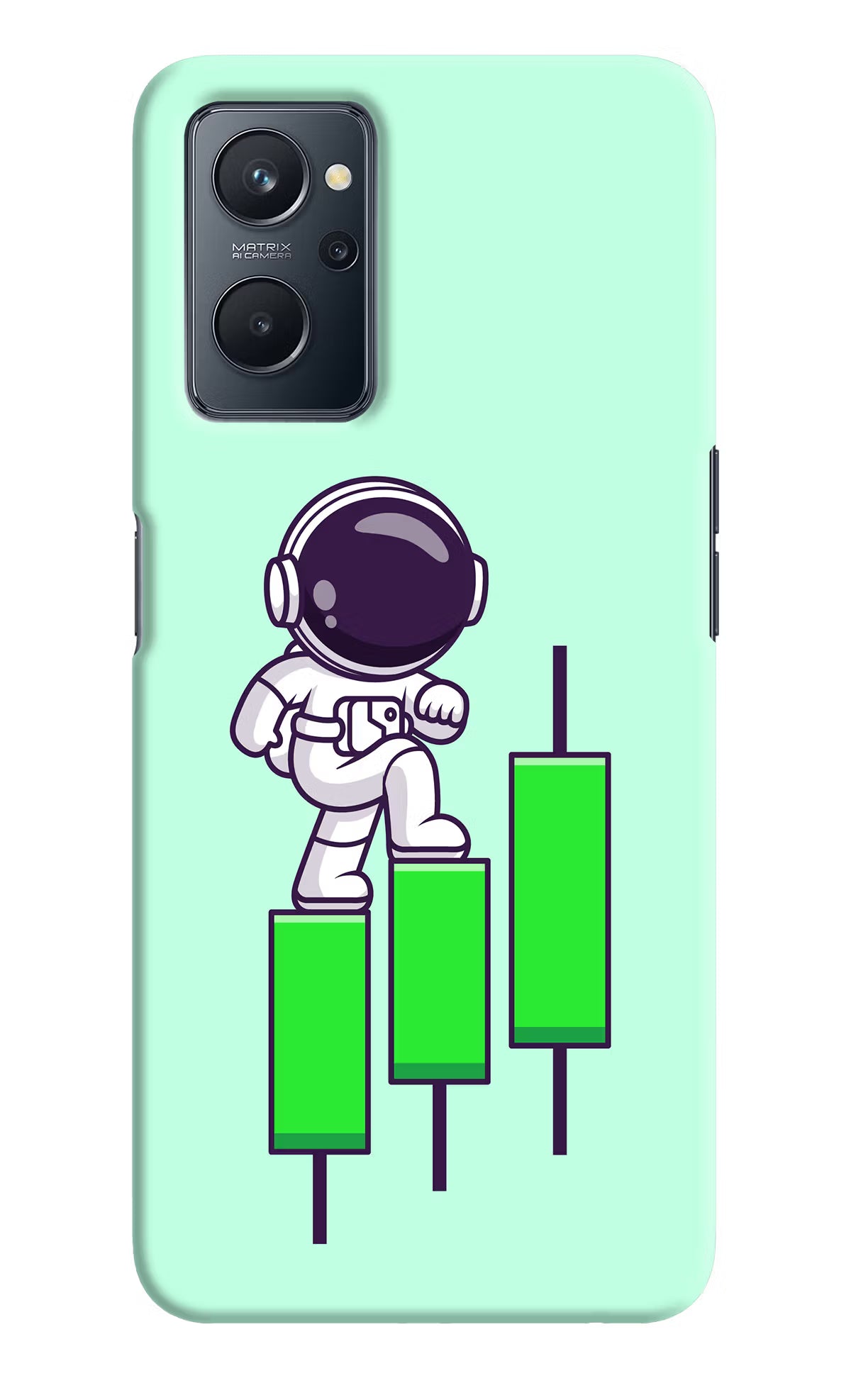 Astronaut Trader Realme 9i 4G Hard Case Back Cover by Casekaro