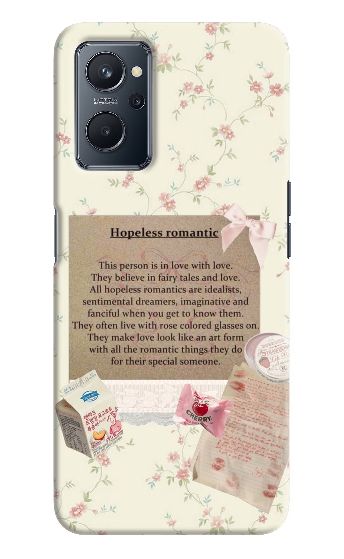 Hopeless Romantic Realme 9i 4G Hard Case Back Cover by Casekaro
