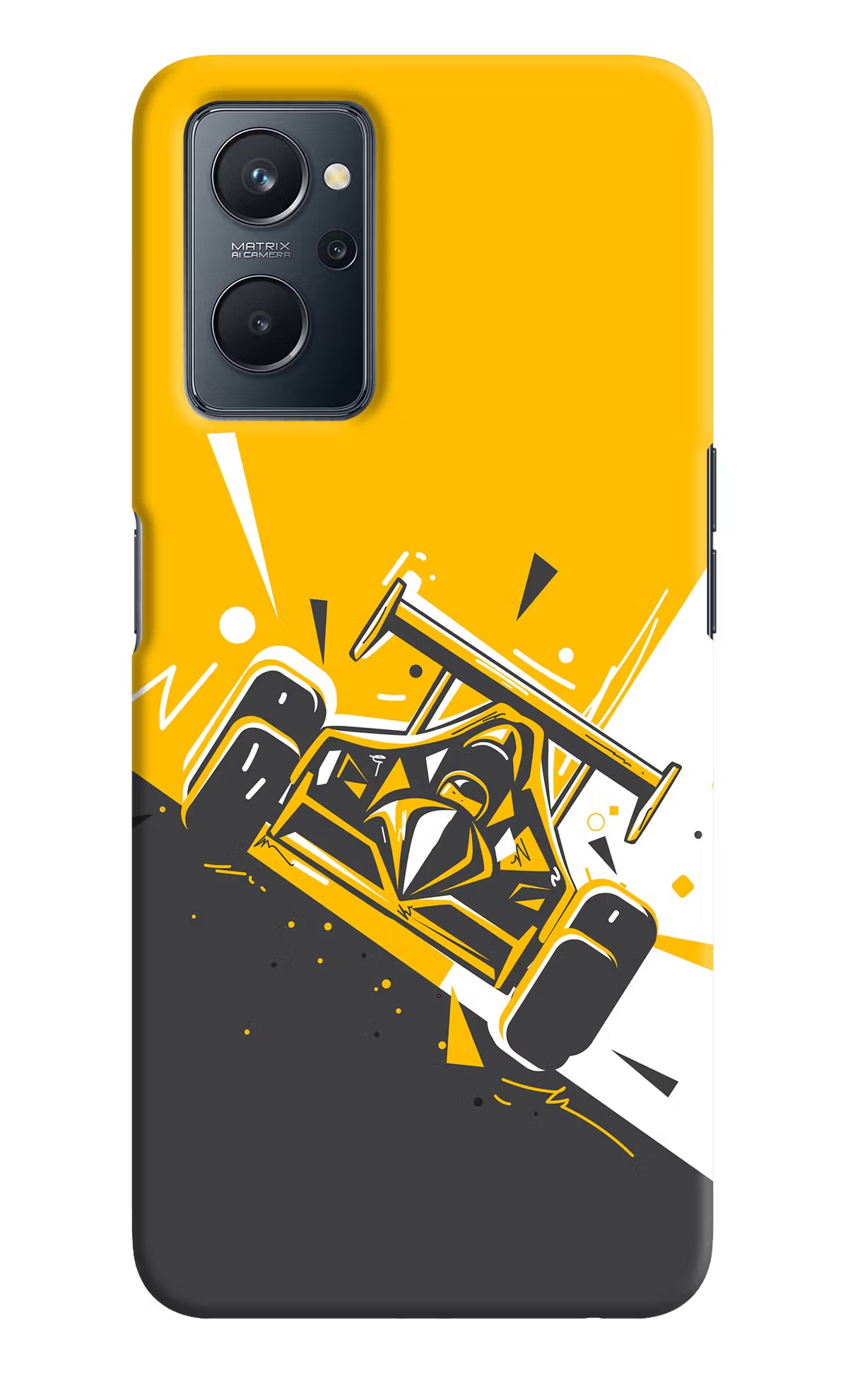 Track King Realme 9i 4G Hard Case Back Cover by Casekaro
