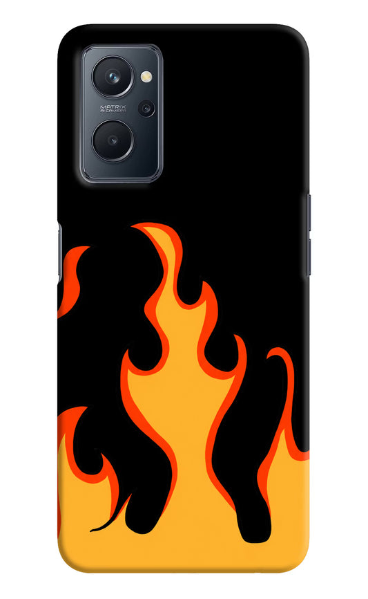 Fired Up – Black Realme 9i 4G Hard Case Back Cover by Casekaro
