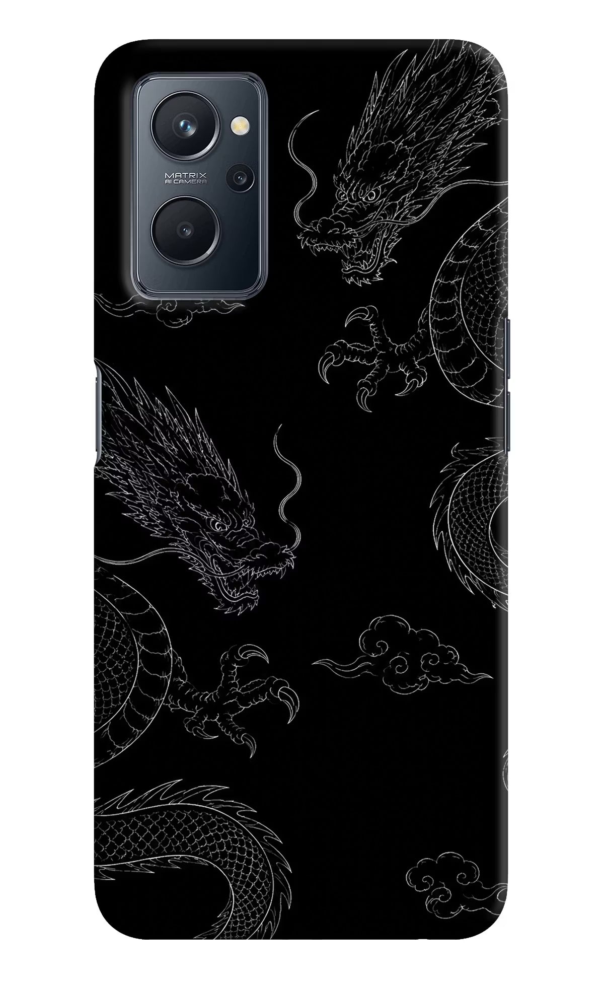 Twin Dragons Realme 9i 4G Hard Case Back Cover by Casekaro
