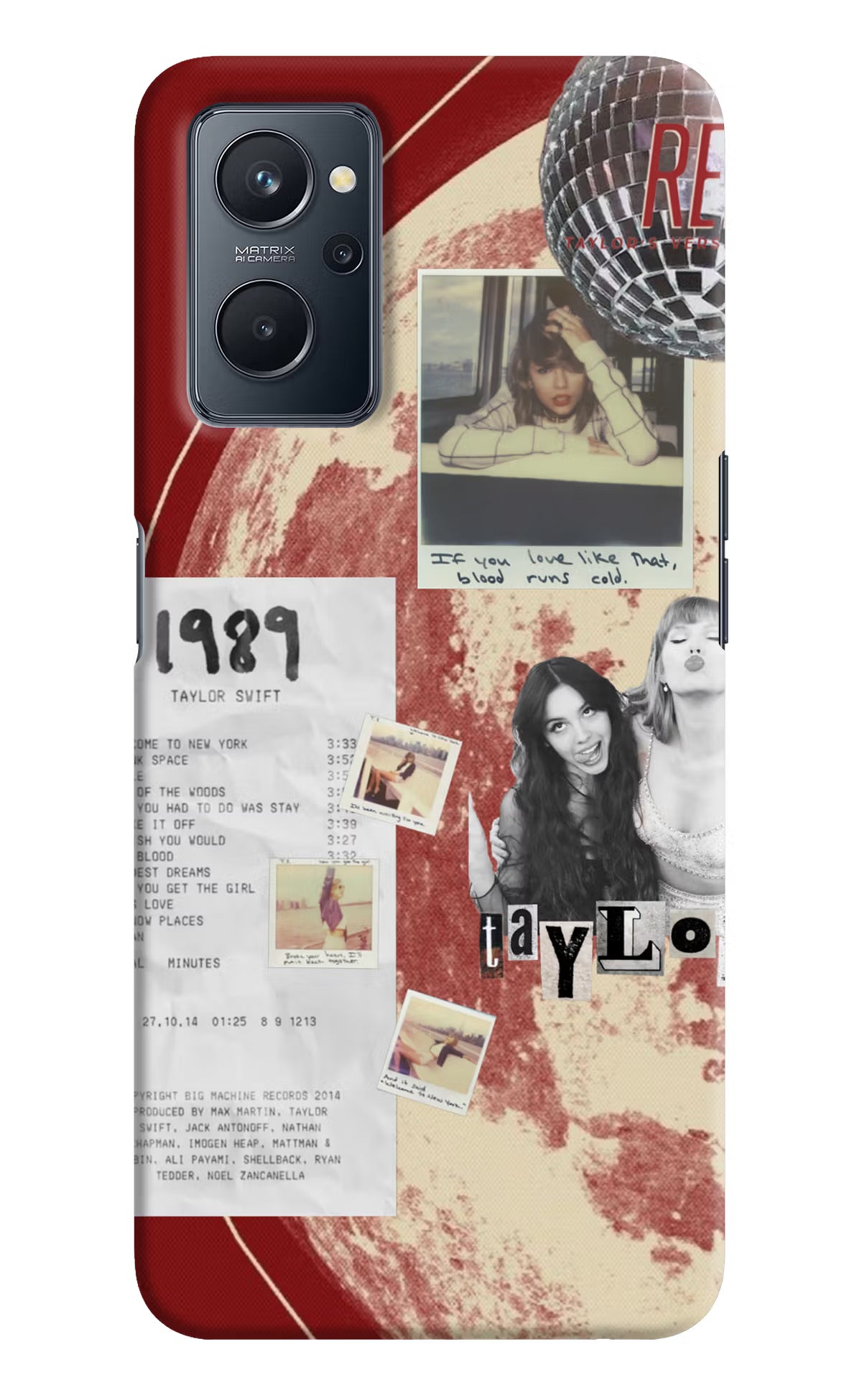 Taylor Swift Realme 9i 4G Back Cover