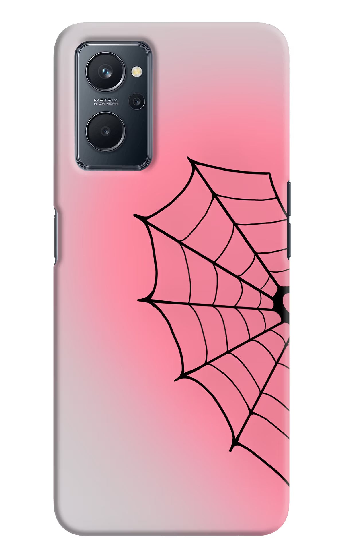 Pink Web Realme 9i 4G Back Cover