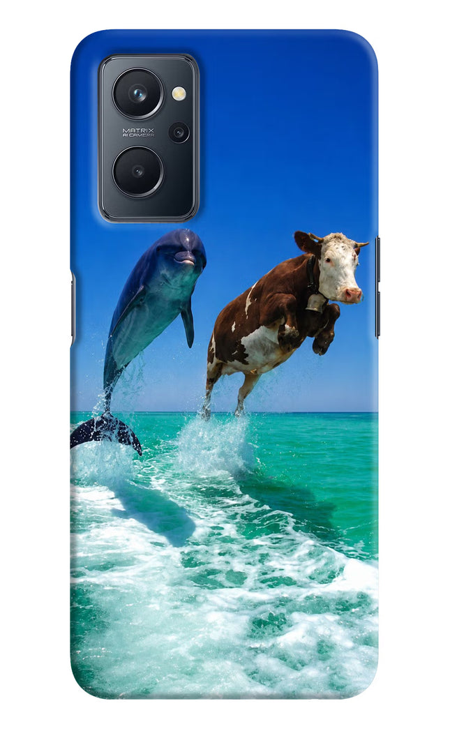 Dolphin vs Cow Realme 9i 4G Hard Case Back Cover by Casekaro