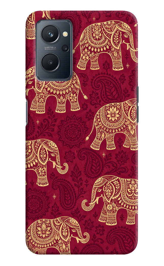 Maroon Elephant Realme 9i 4G Hard Case Back Cover by Casekaro