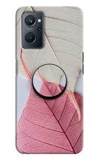 White Pink Leaf Realme 9i 4G Pop Case by Casekaro