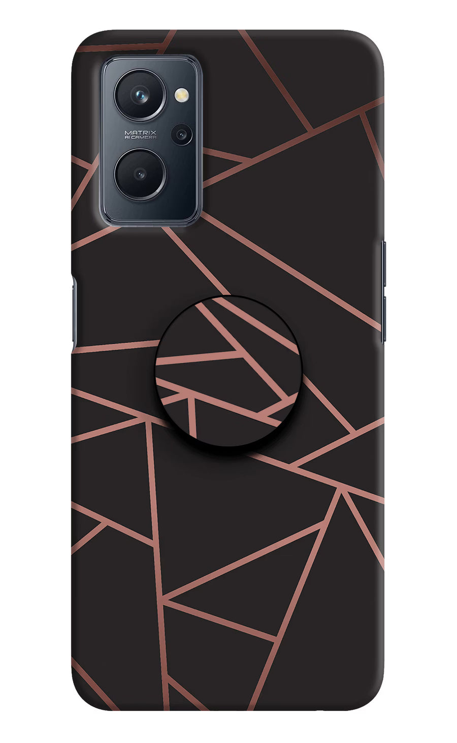 Geometric Pattern Realme 9i 4G Pop Case, Hard case
