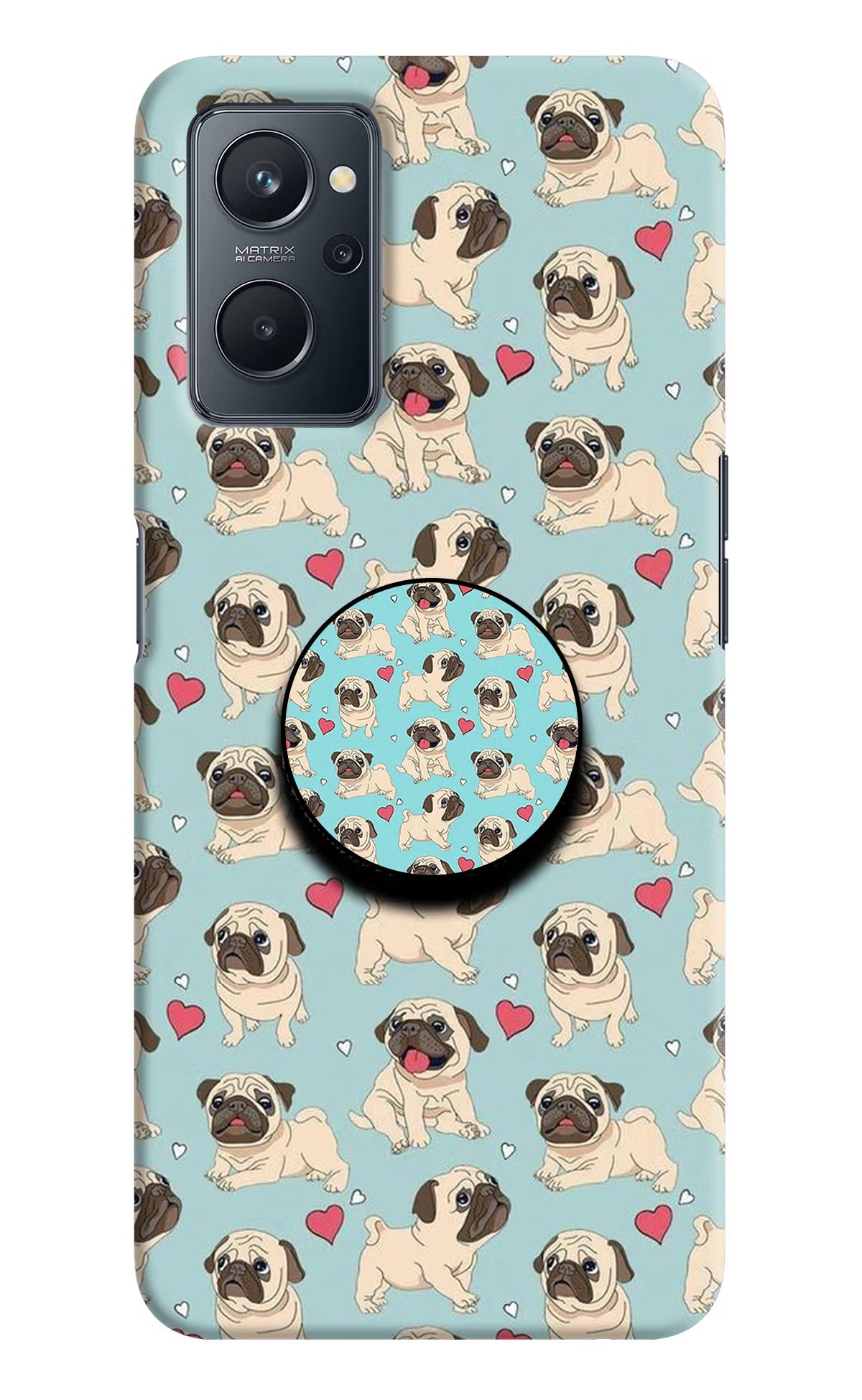 Pug Dog Realme 9i 4G Pop Case by Casekaro