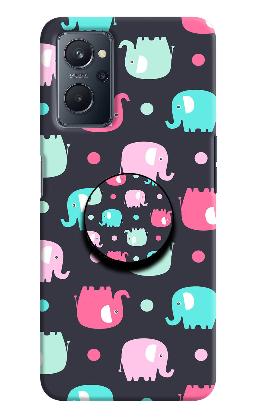 Baby Elephants Realme 9i 4G Pop Case, Hard case