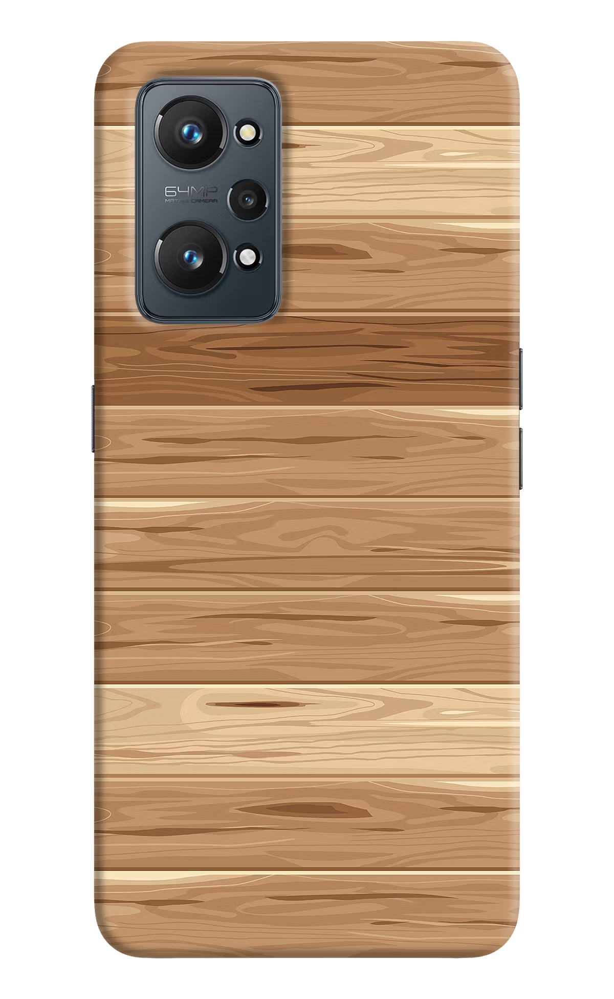 Wooden Vector Realme GT 2 5G Hard Case Back Cover by Casekaro