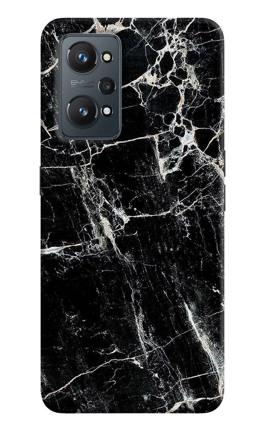 Black Marble Texture Realme GT 2 5G Hard Case Back Cover by Casekaro
