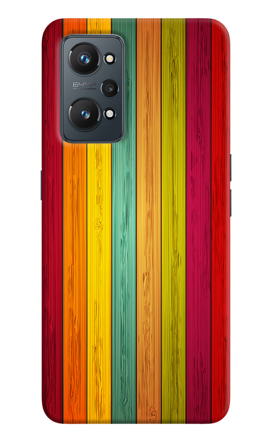 Multicolor Wooden Realme GT 2 5G Back Cover