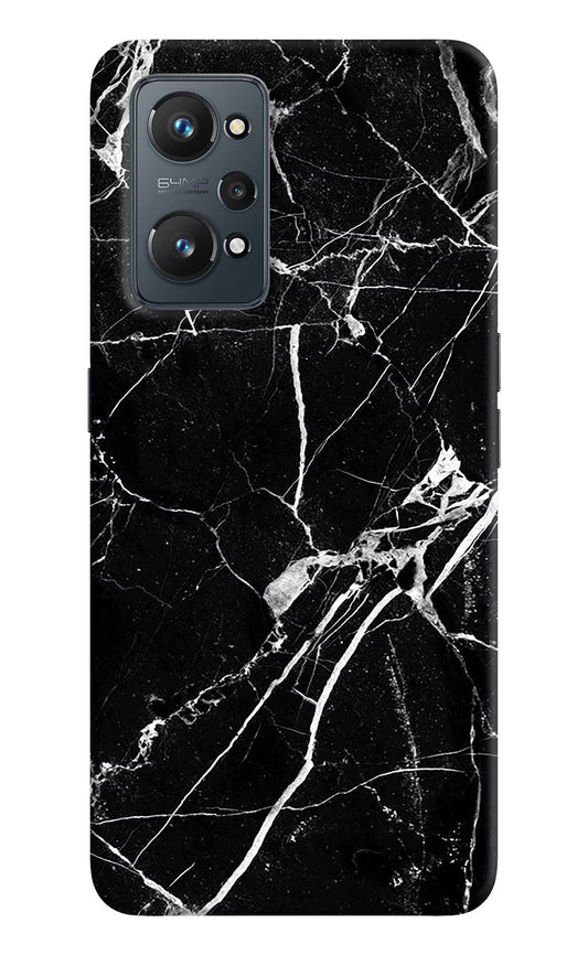Black Marble Pattern Realme GT 2 5G Hard Case Back Cover by Casekaro