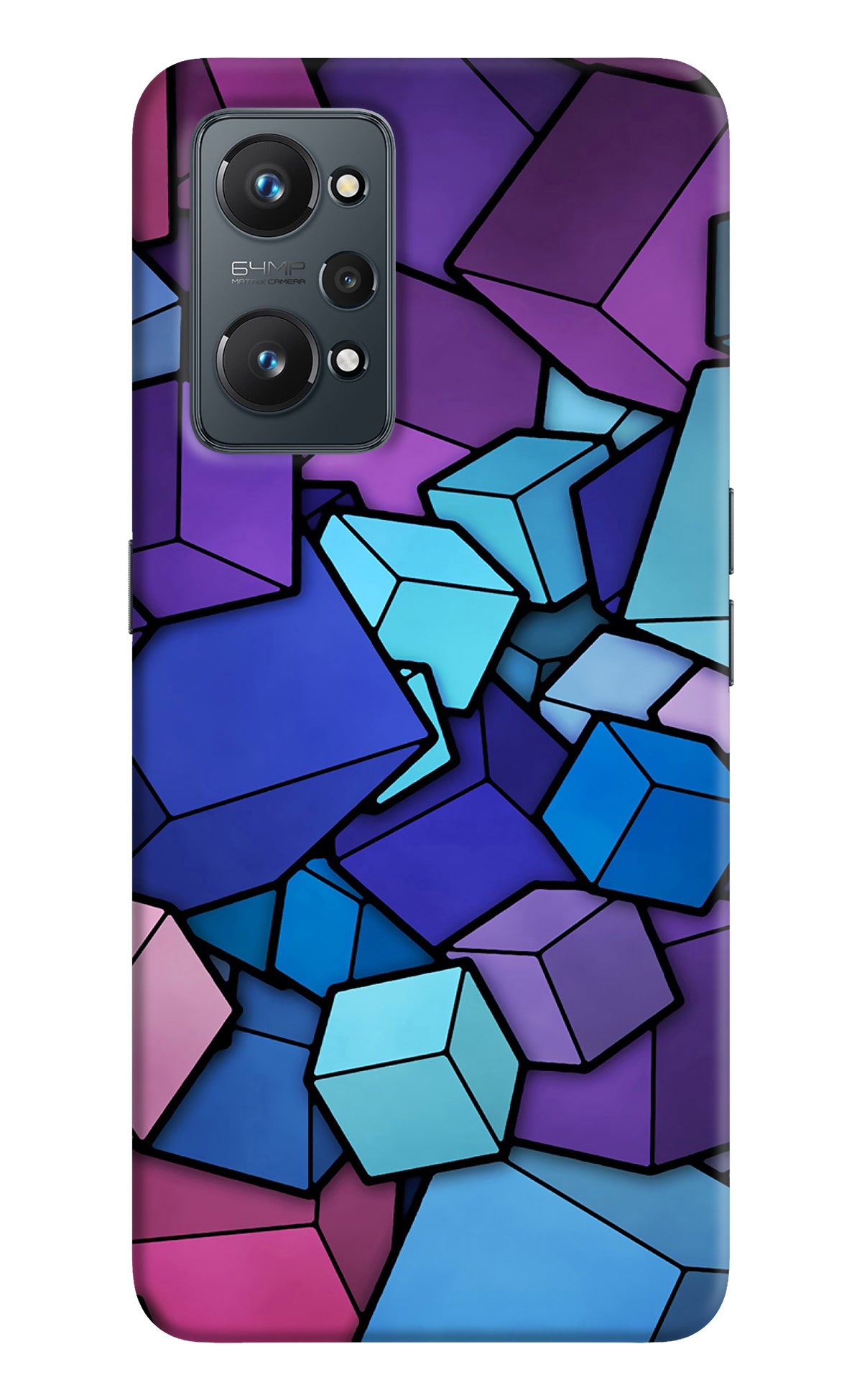 Cubic Abstract Realme GT 2 5G Back Cover