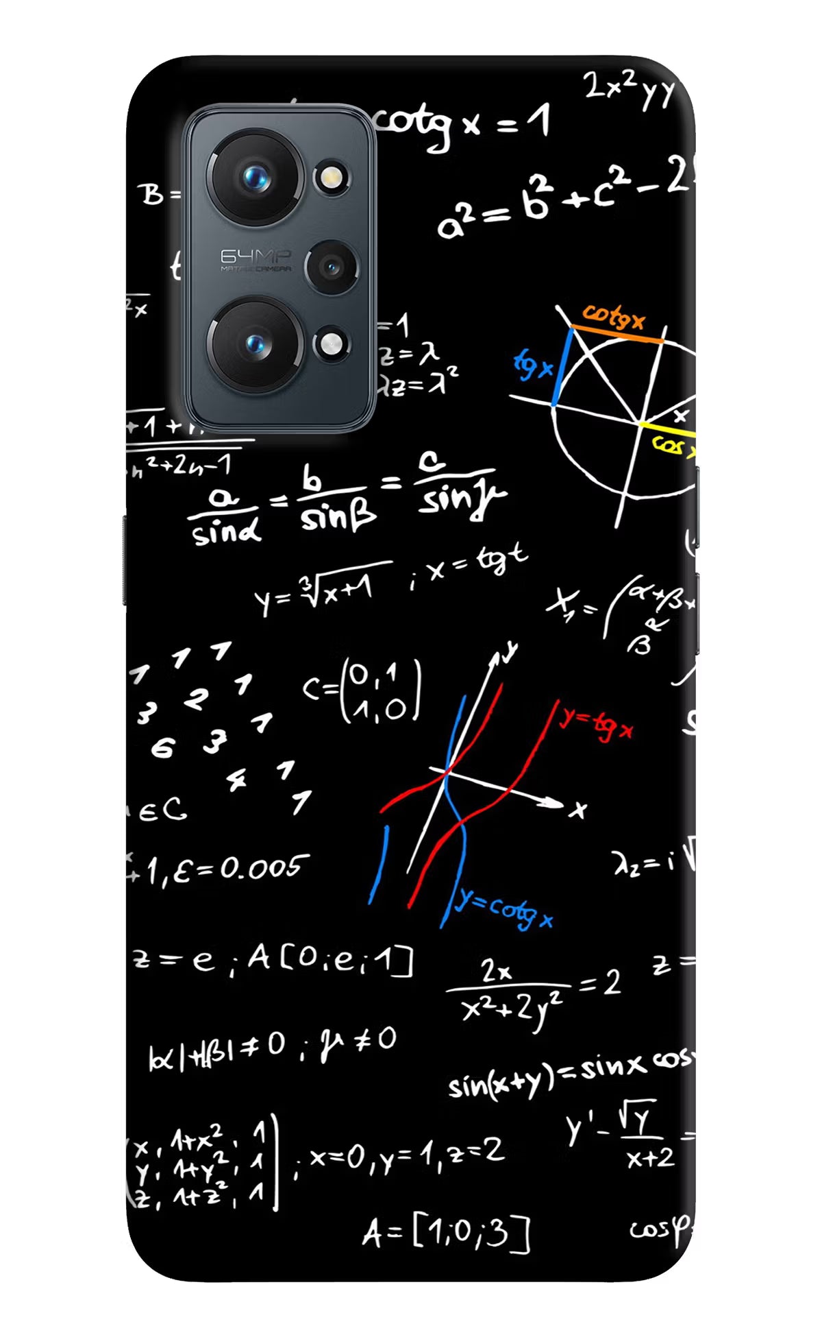 Mathematics Formula Realme GT 2 5G Hard Case Back Cover by Casekaro