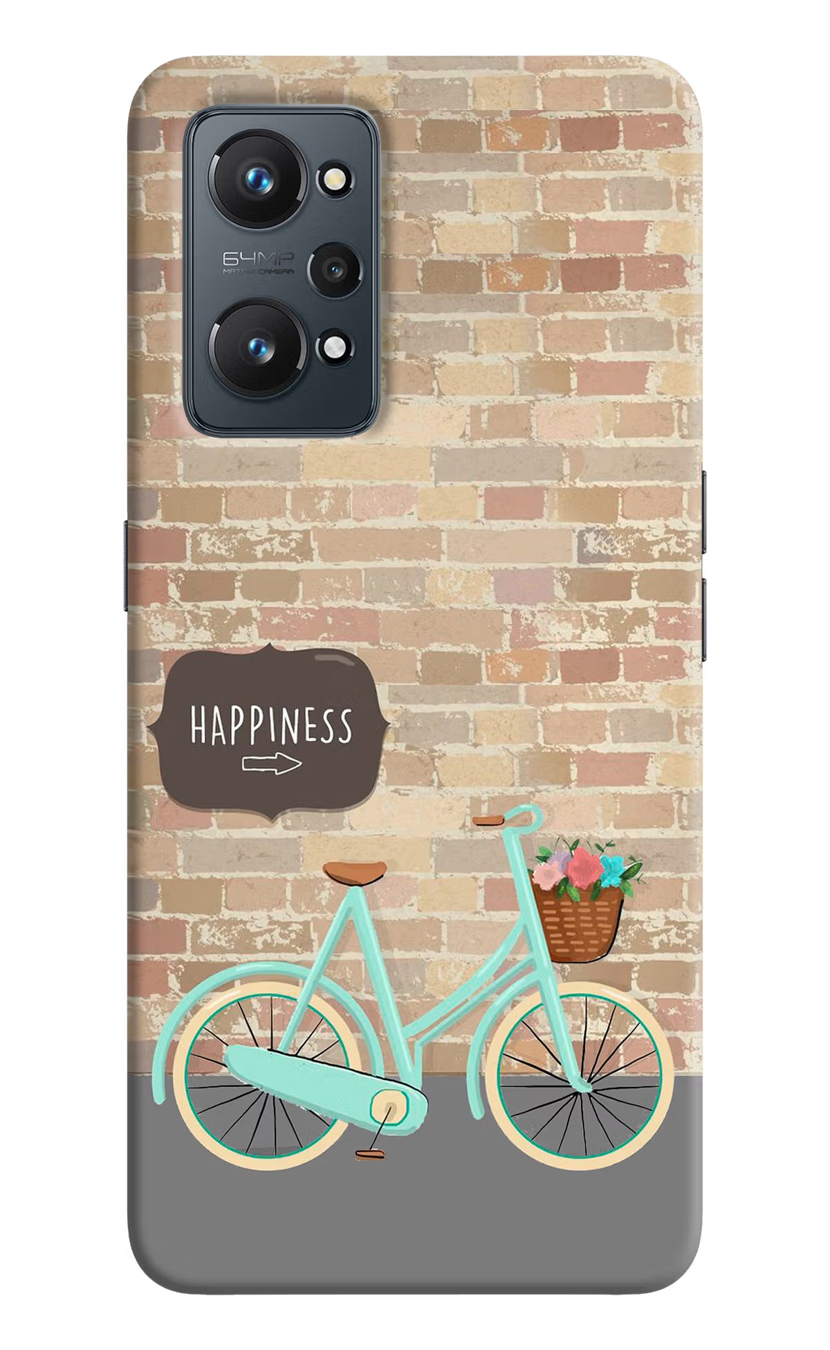 Happiness Artwork Realme GT 2 5G Hard Case Back Cover by Casekaro