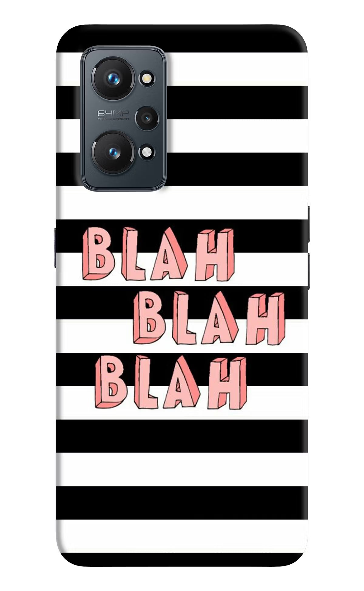 Blah Blah Blah Realme GT 2 5G Hard Case Back Cover by Casekaro