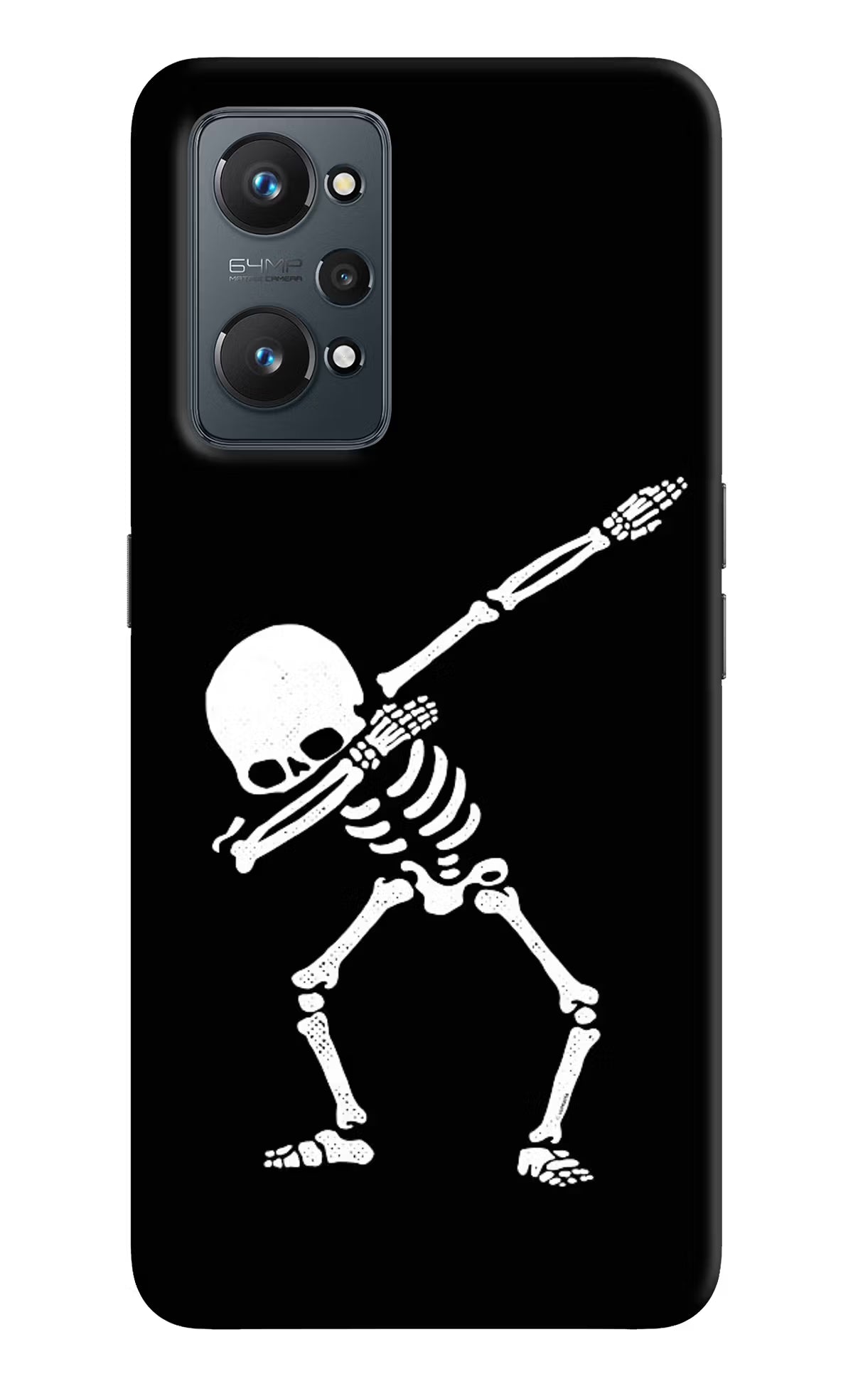 Dabbing Skeleton Art Realme GT 2 5G Hard Case Back Cover by Casekaro