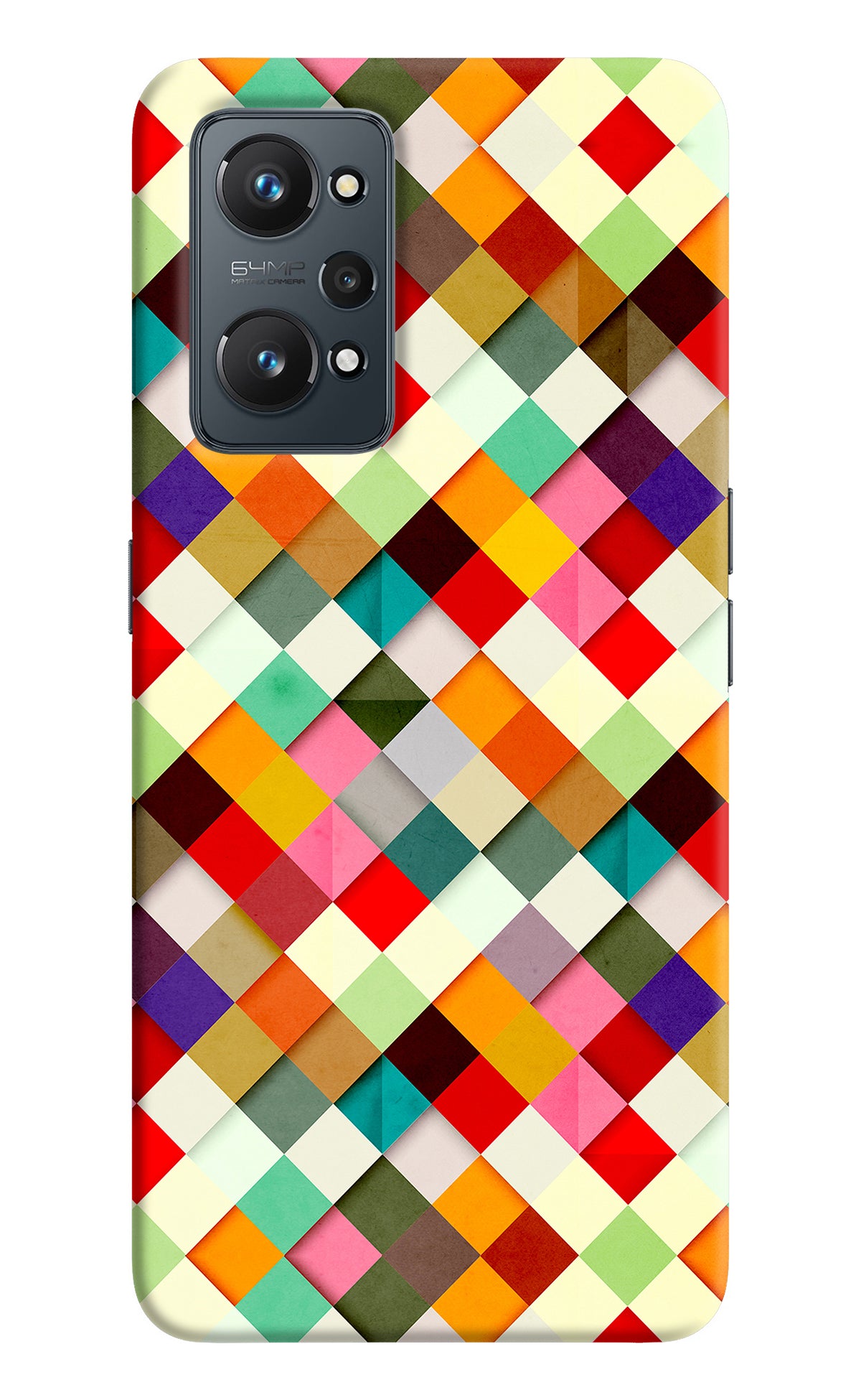 Geometric Abstract Colorful Realme GT 2 5G Back Cover