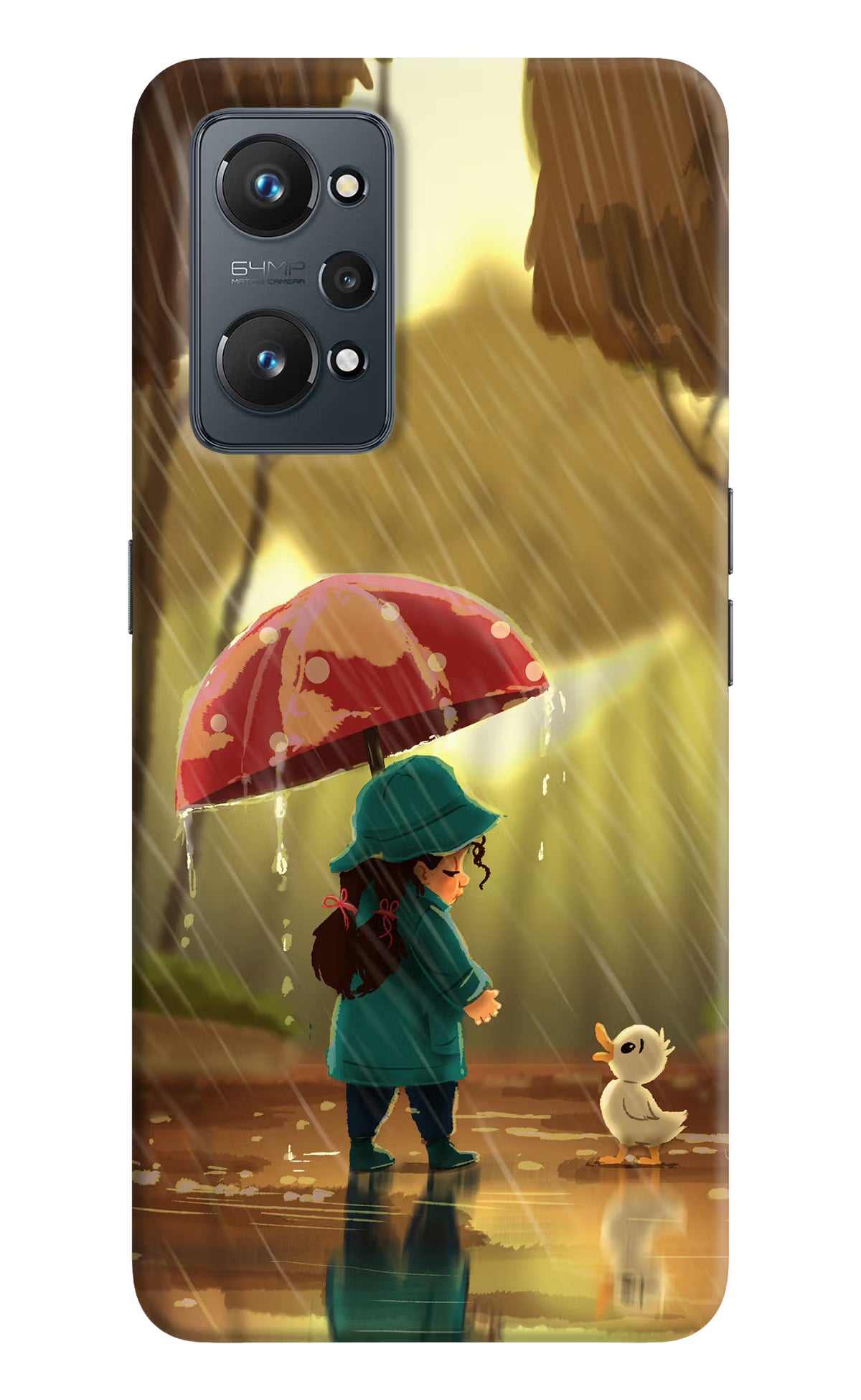 Rainy Day Realme GT 2 5G Hard Case Back Cover by Casekaro