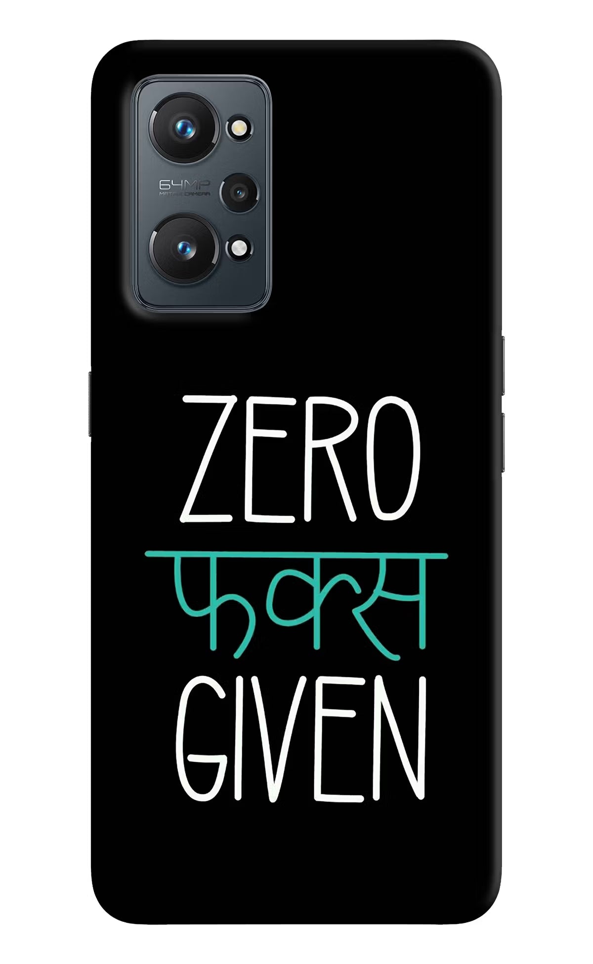 Zero Fucks Given Realme GT 2 5G Hard Case Back Cover by Casekaro