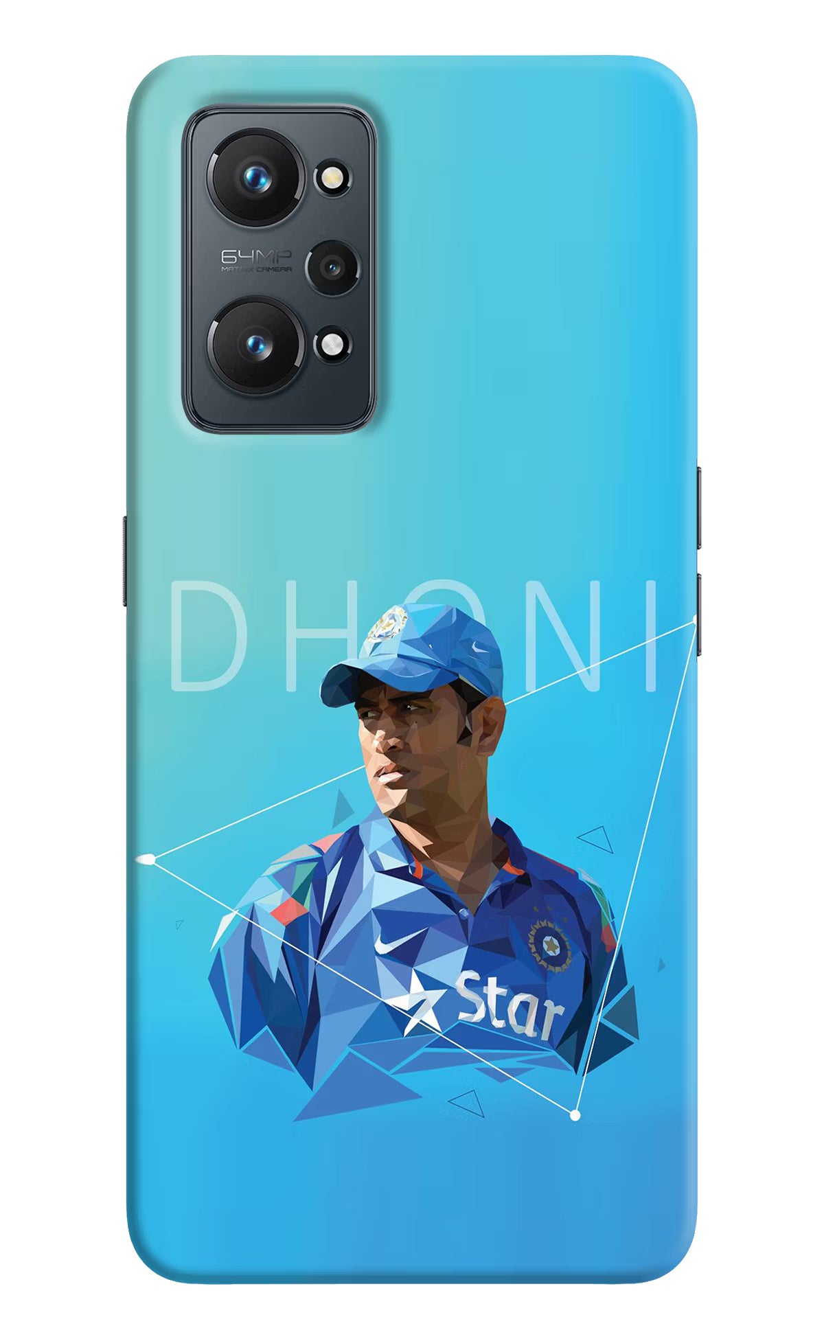 Dhoni Artwork Realme GT 2 5G Hard Case Back Cover by Casekaro