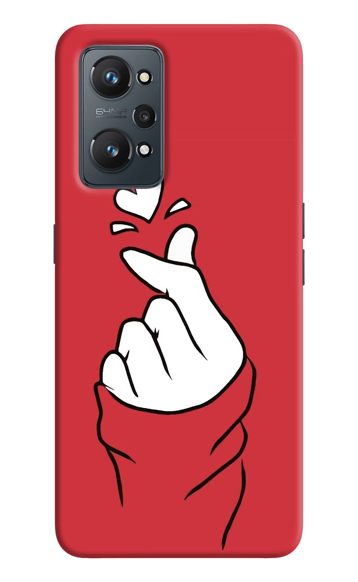Korean Love Sign Realme GT 2 5G Hard Case Back Cover by Casekaro