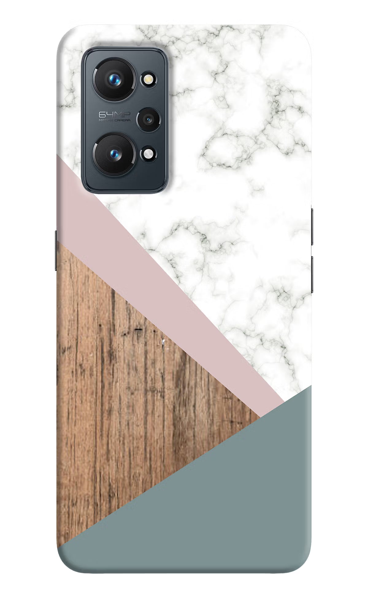 Marble wood Abstract Realme GT 2 5G Hard Case Back Cover by Casekaro