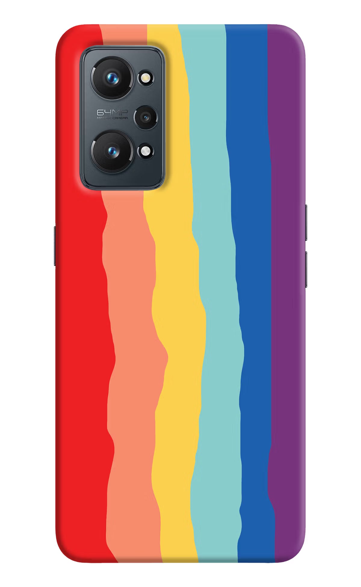 Rainbow Realme GT 2 5G Hard Case Back Cover by Casekaro