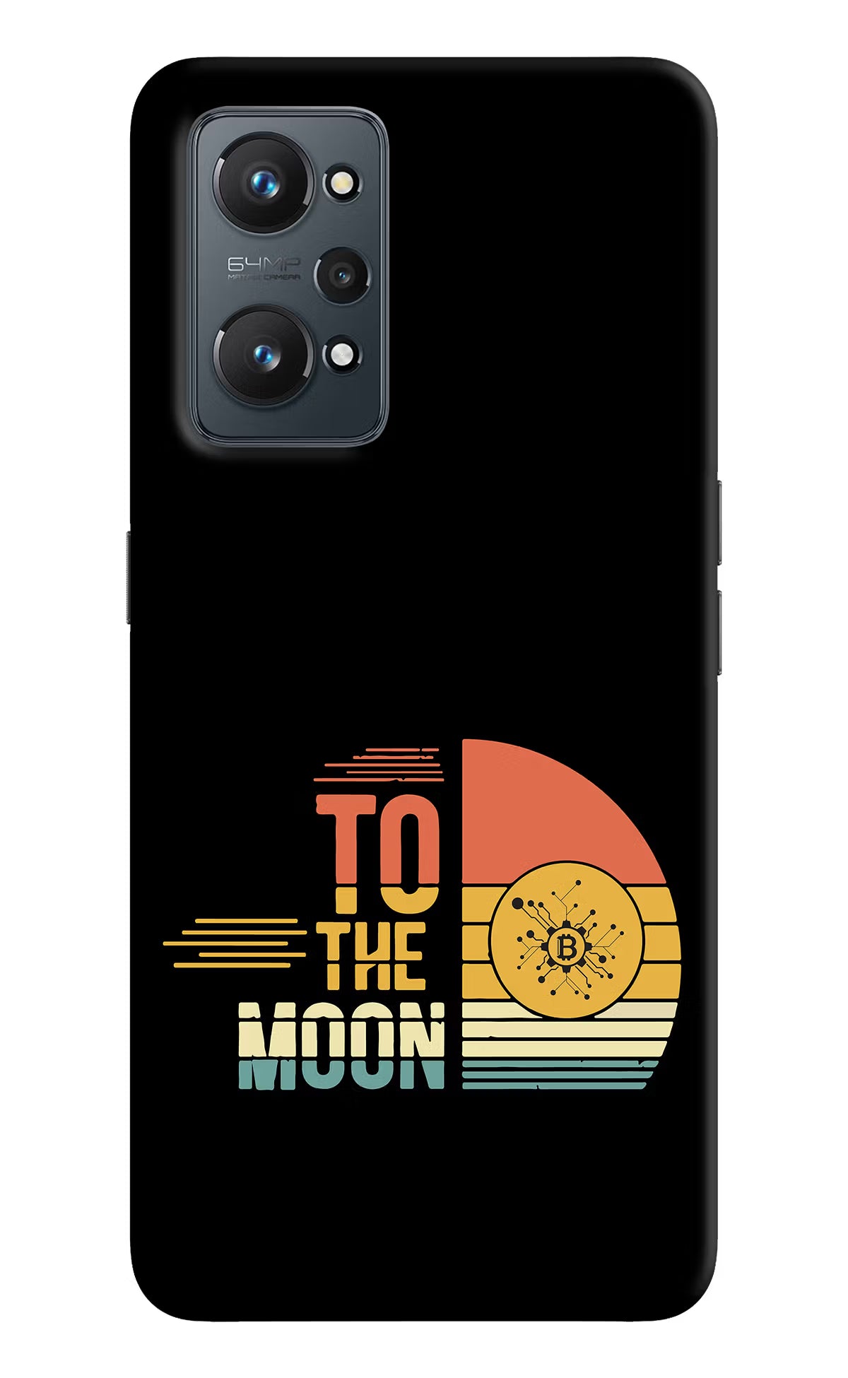 To the Moon Realme GT 2 5G Hard Case Back Cover by Casekaro