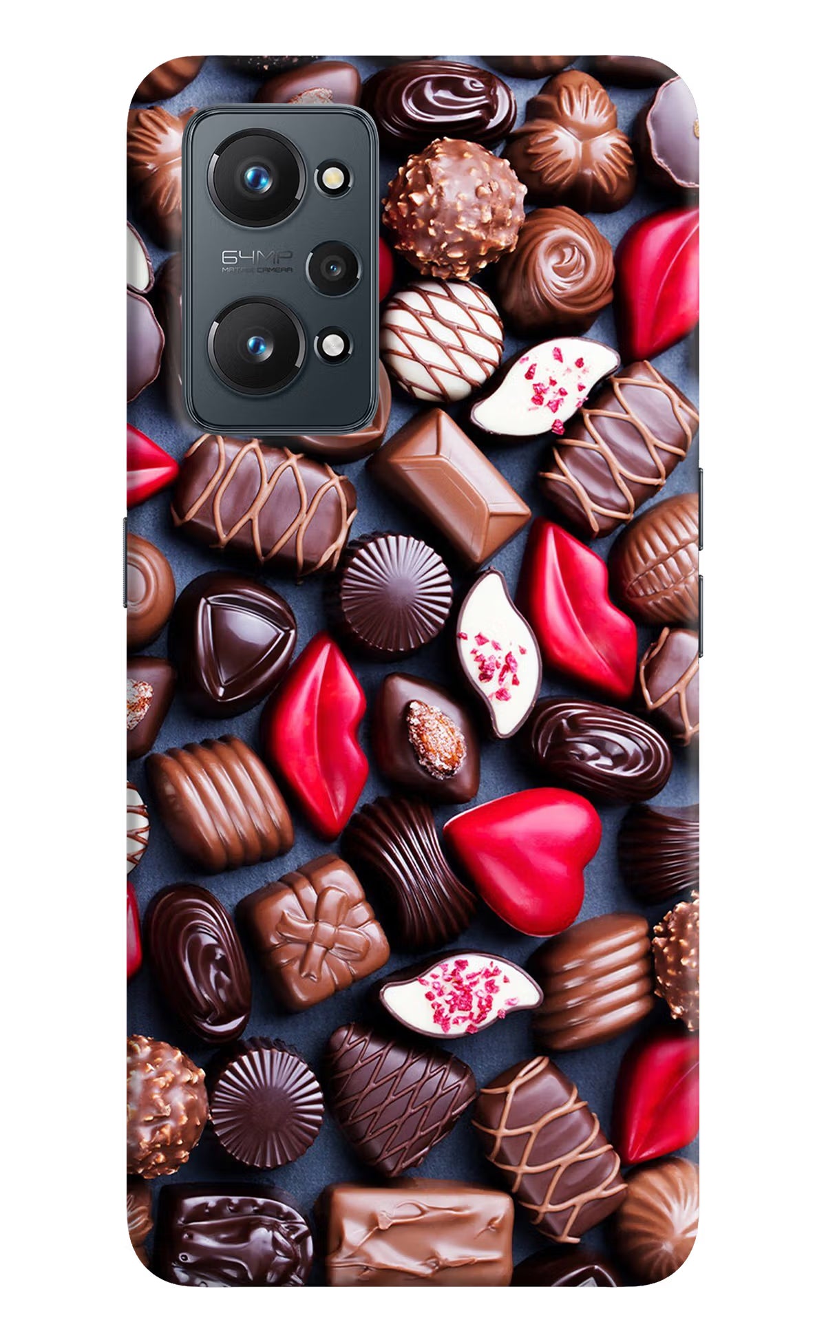Chocolates Realme GT 2 5G Hard Case Back Cover by Casekaro