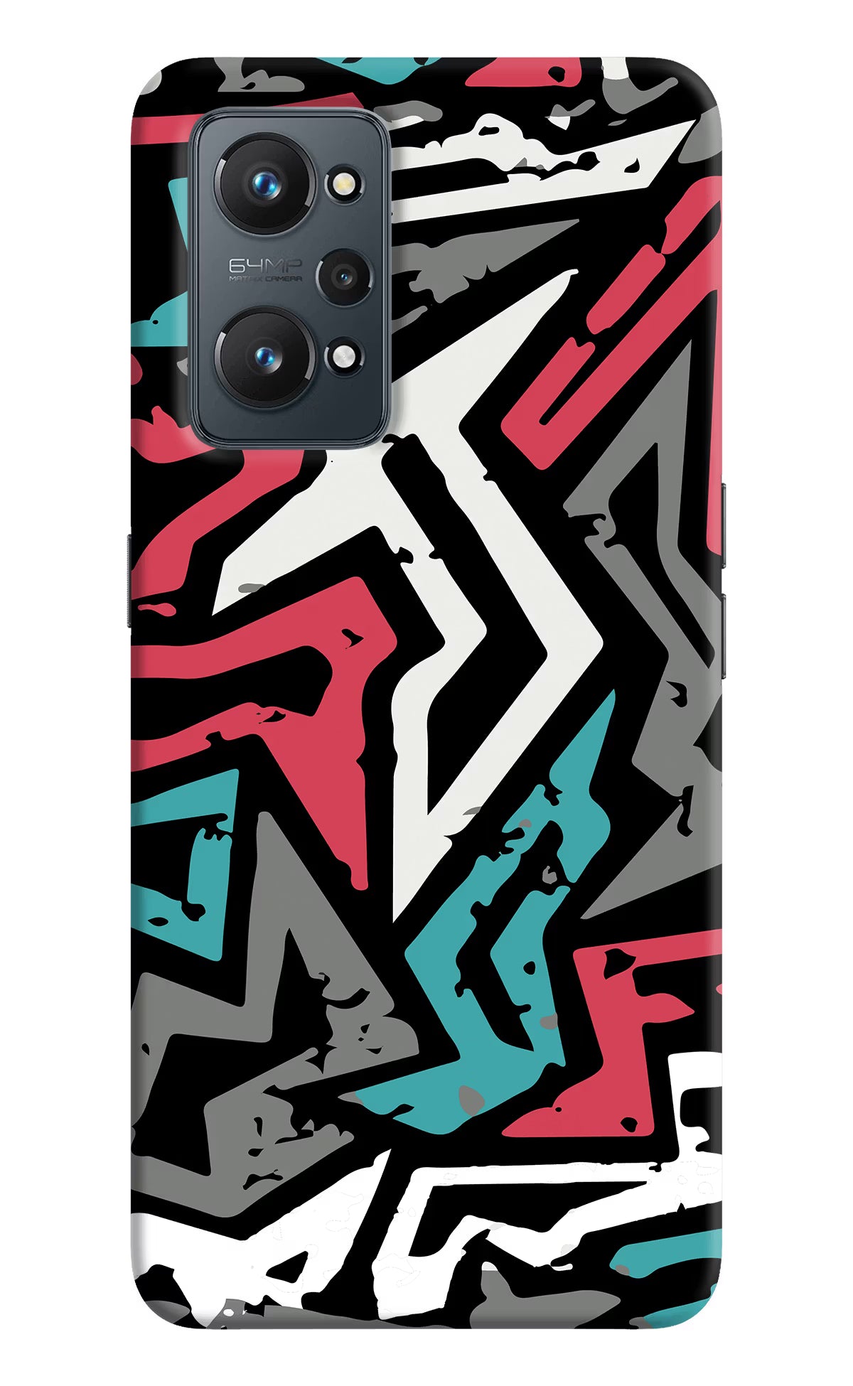 Geometric Graffiti Realme GT 2 5G Hard Case Back Cover by Casekaro