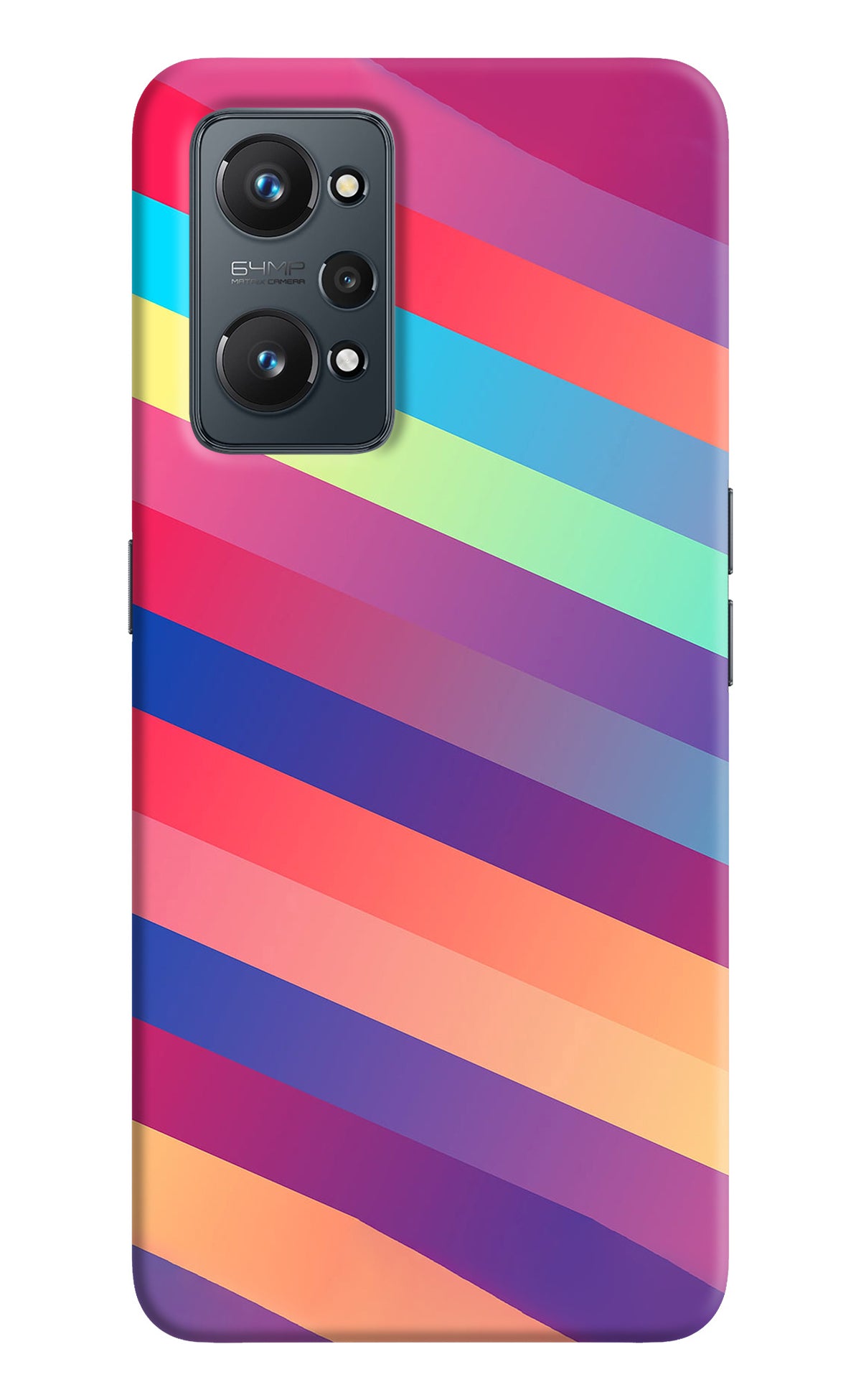 Stripes color Realme GT 2 5G Back Cover